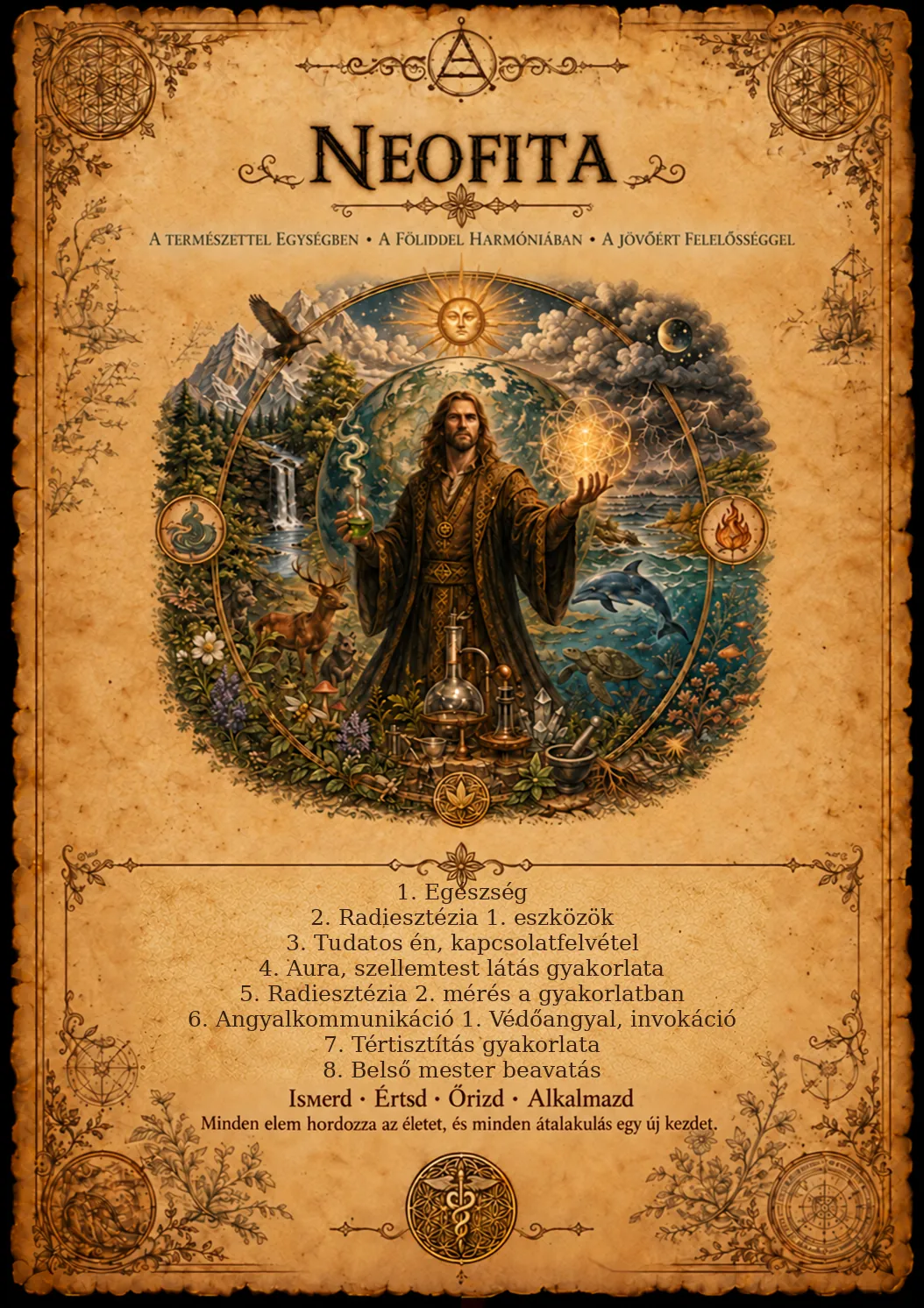 Neofita kurzusinfografika