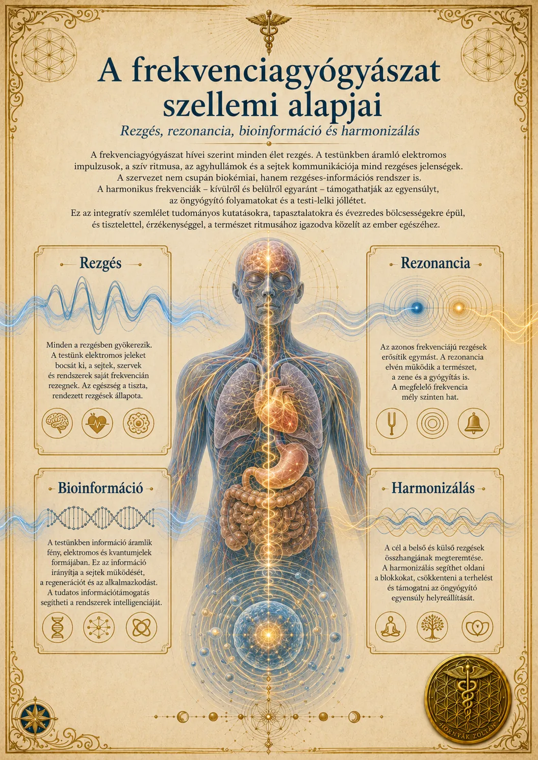 Frekvenciagyógyászati infografika, második kép.